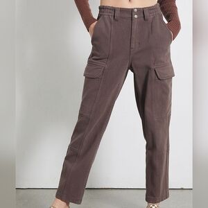 XS PacSun Brownie Utility Cargo Pants High Rise Baggy Wide Leg Relaxed Chunky